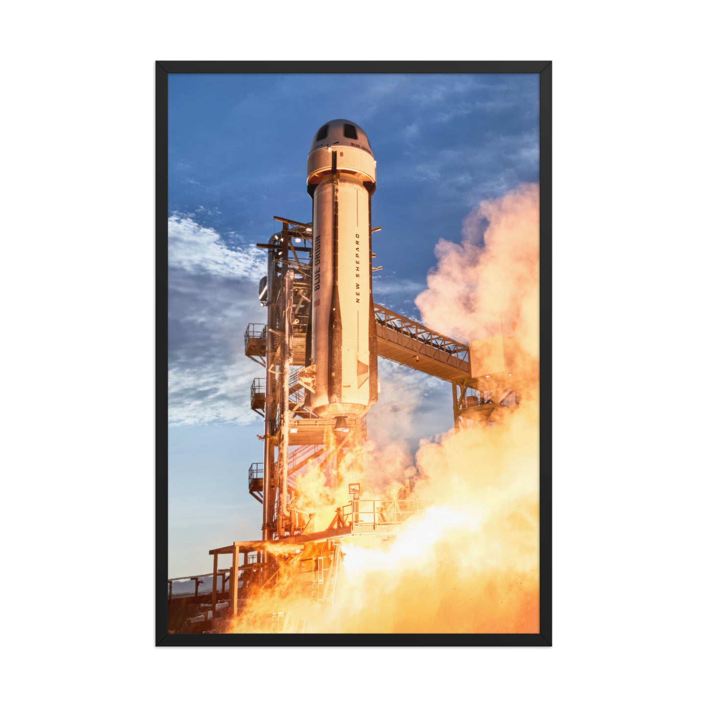 New Shepard Launch Canvas/Framed Print