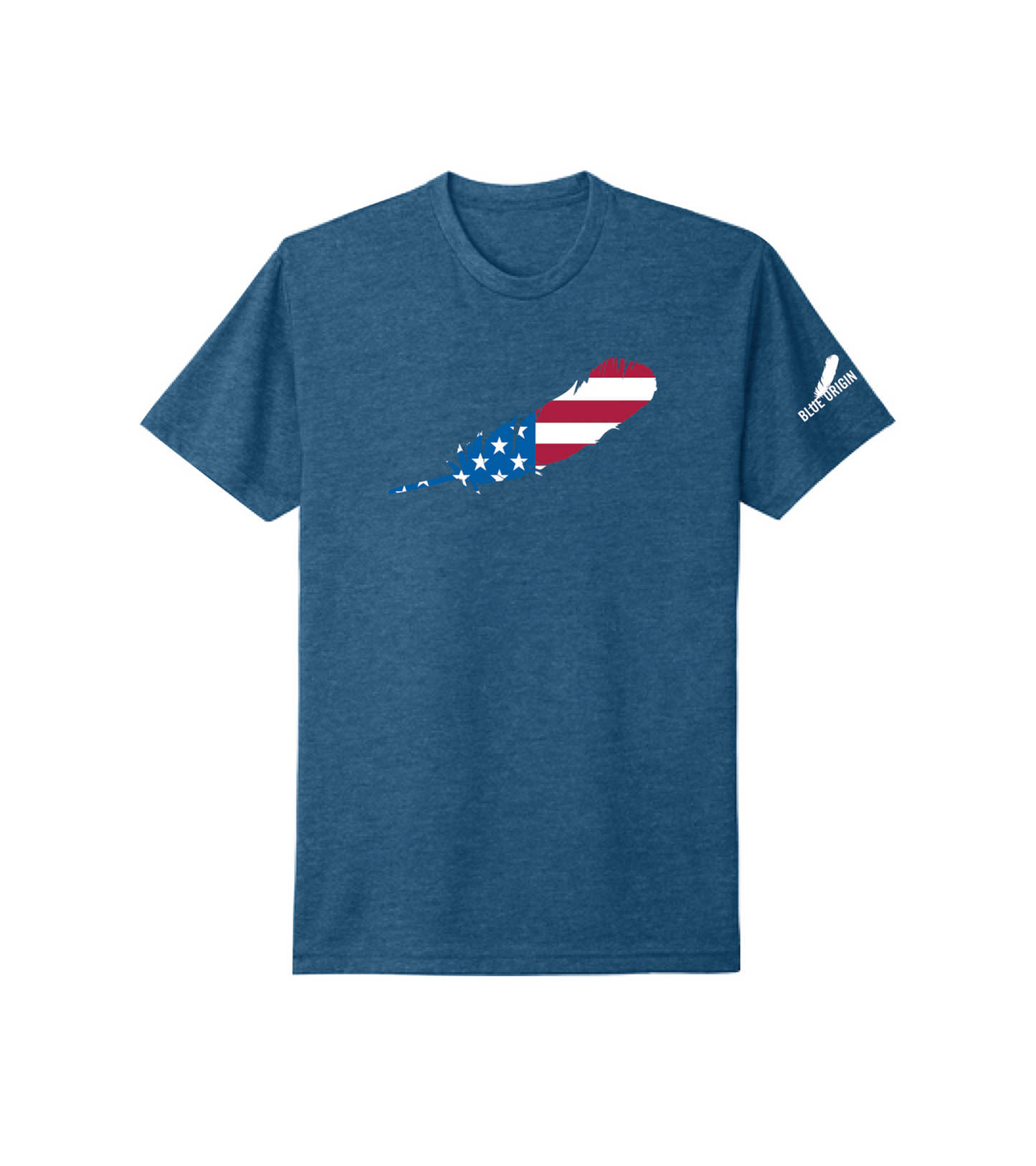 USA Flag Feather Tee