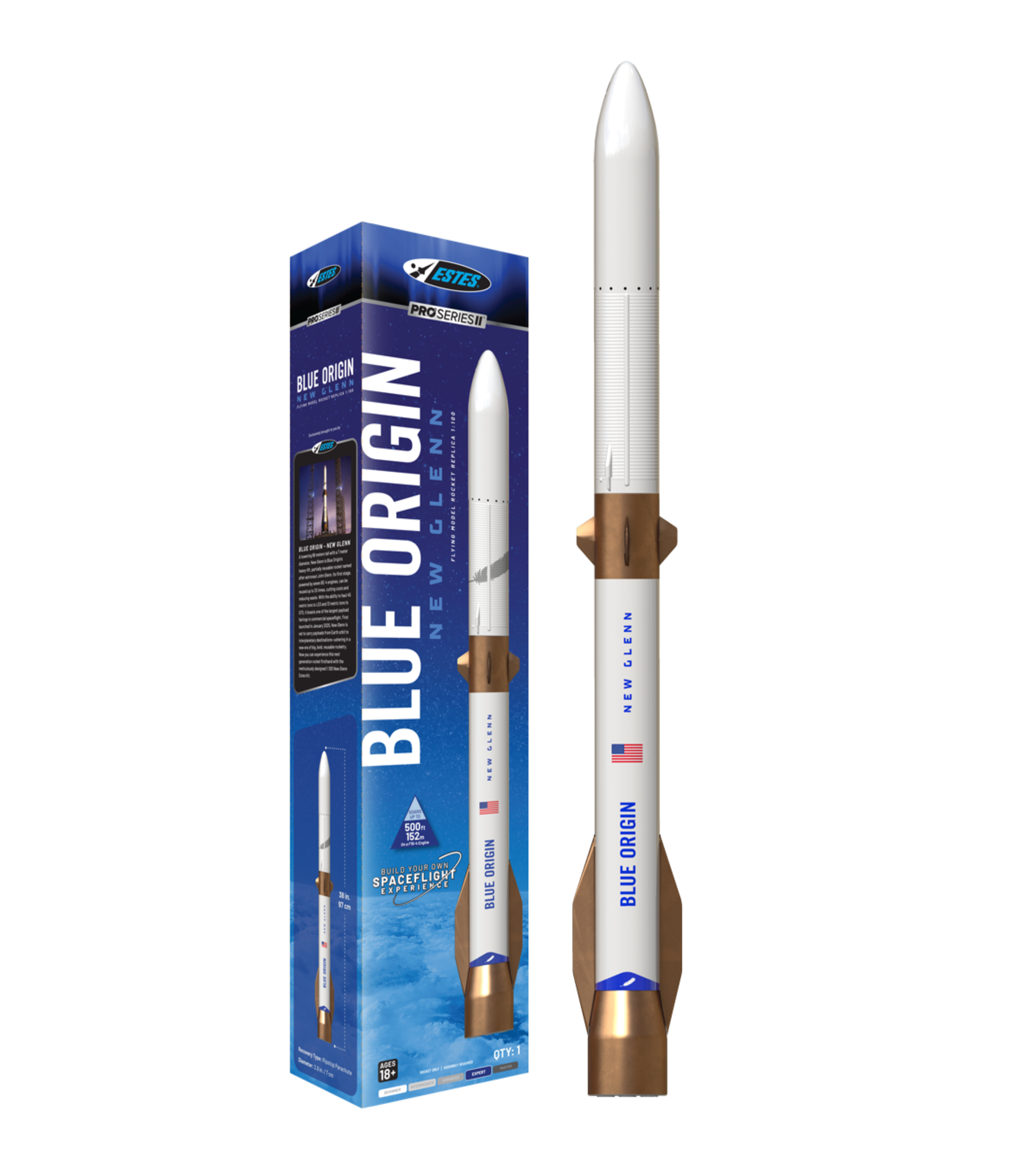 New Glenn Pro Series II Estes Rocket – Blue Origin Shop
