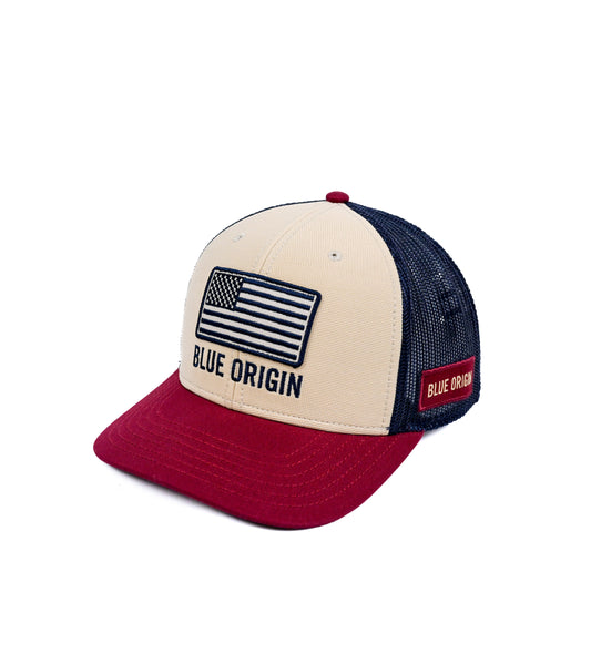 Red, White and Blue Trucker
