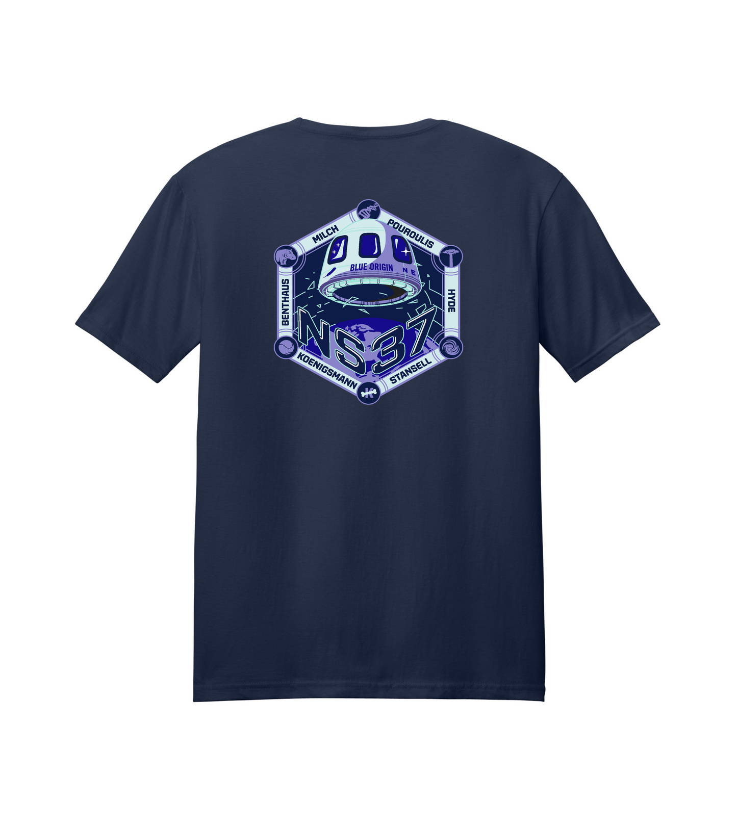 NS-37 Mission Tee - Front and Back