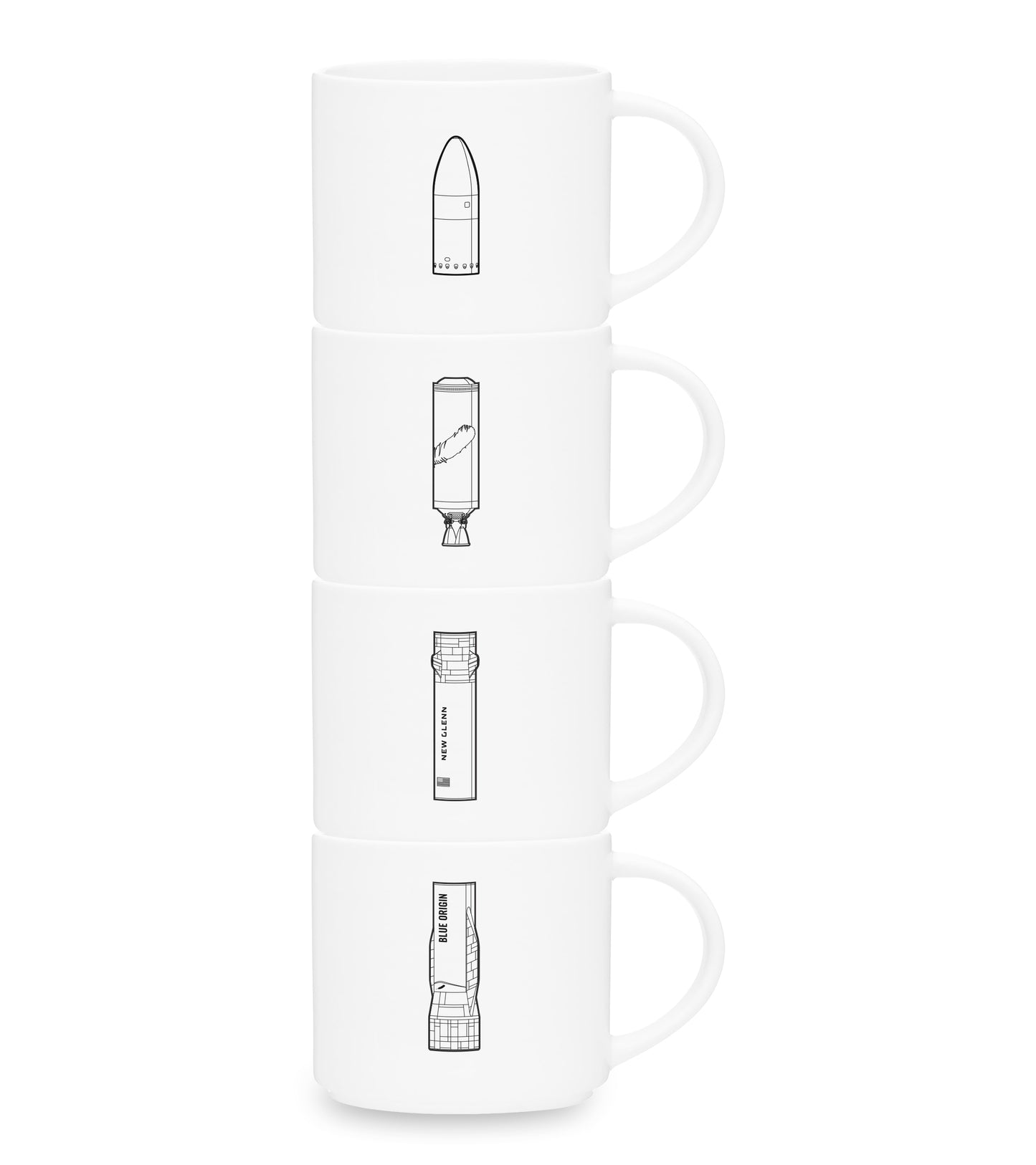 New Glenn Stages Mug Set