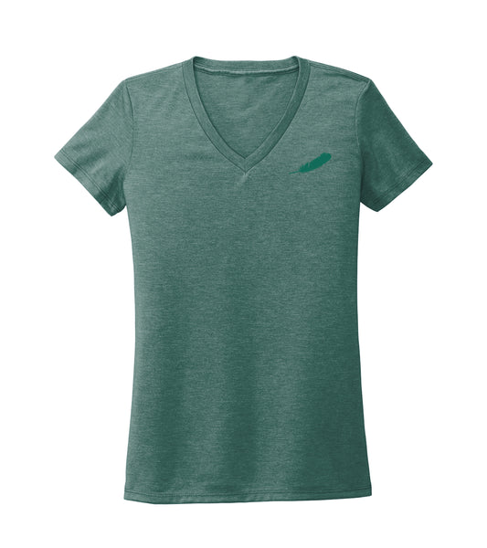 Women's Feather V-Neck Tee