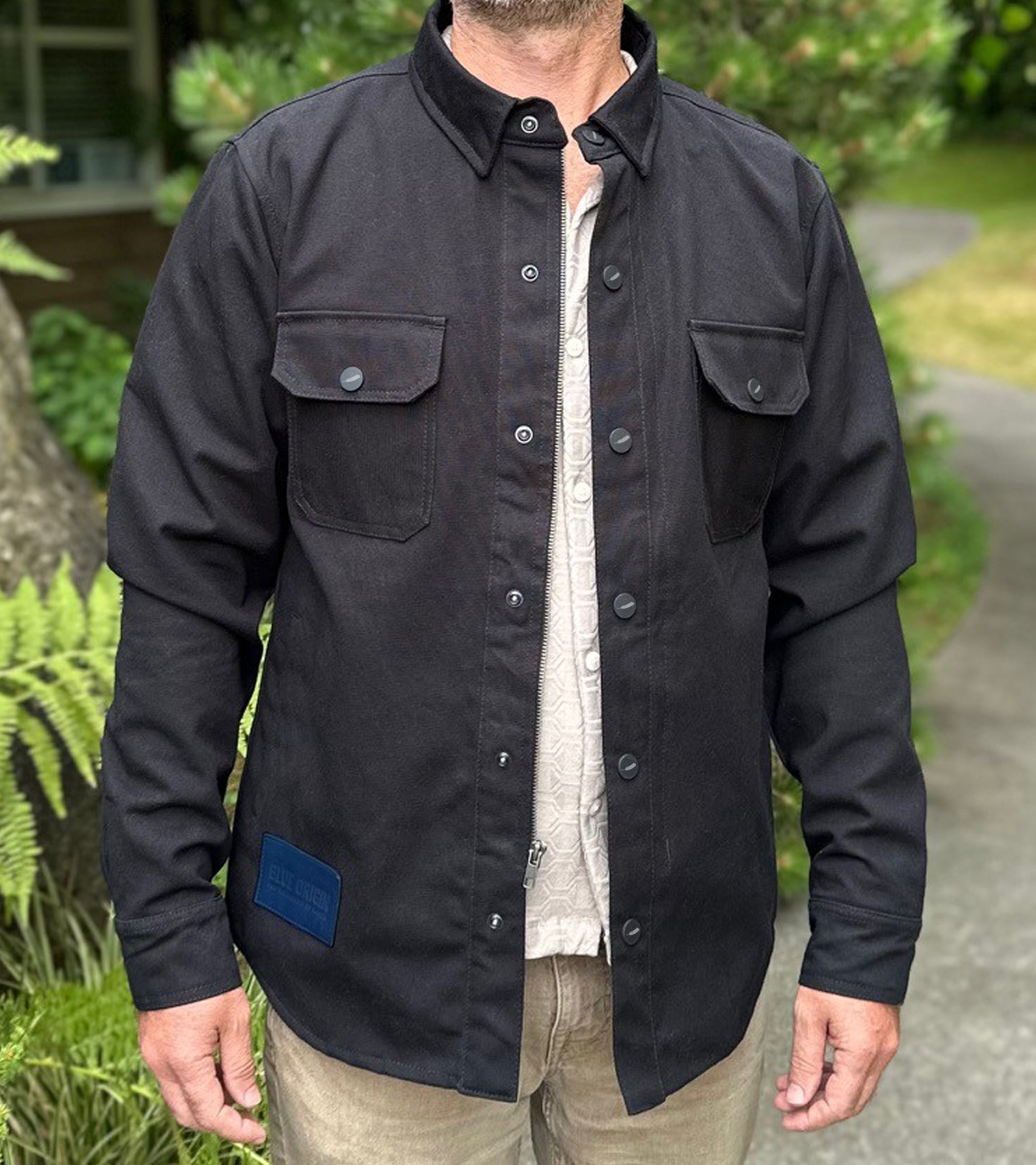 Men's Canvas Button Up Jacket – Blue Origin Shop