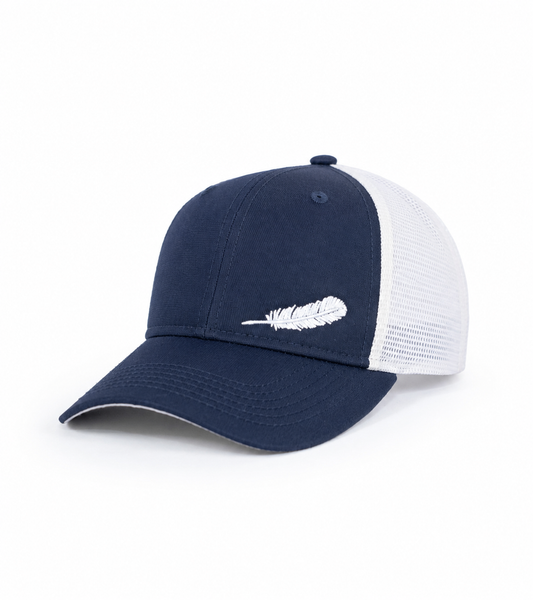 Feather Trucker Hat