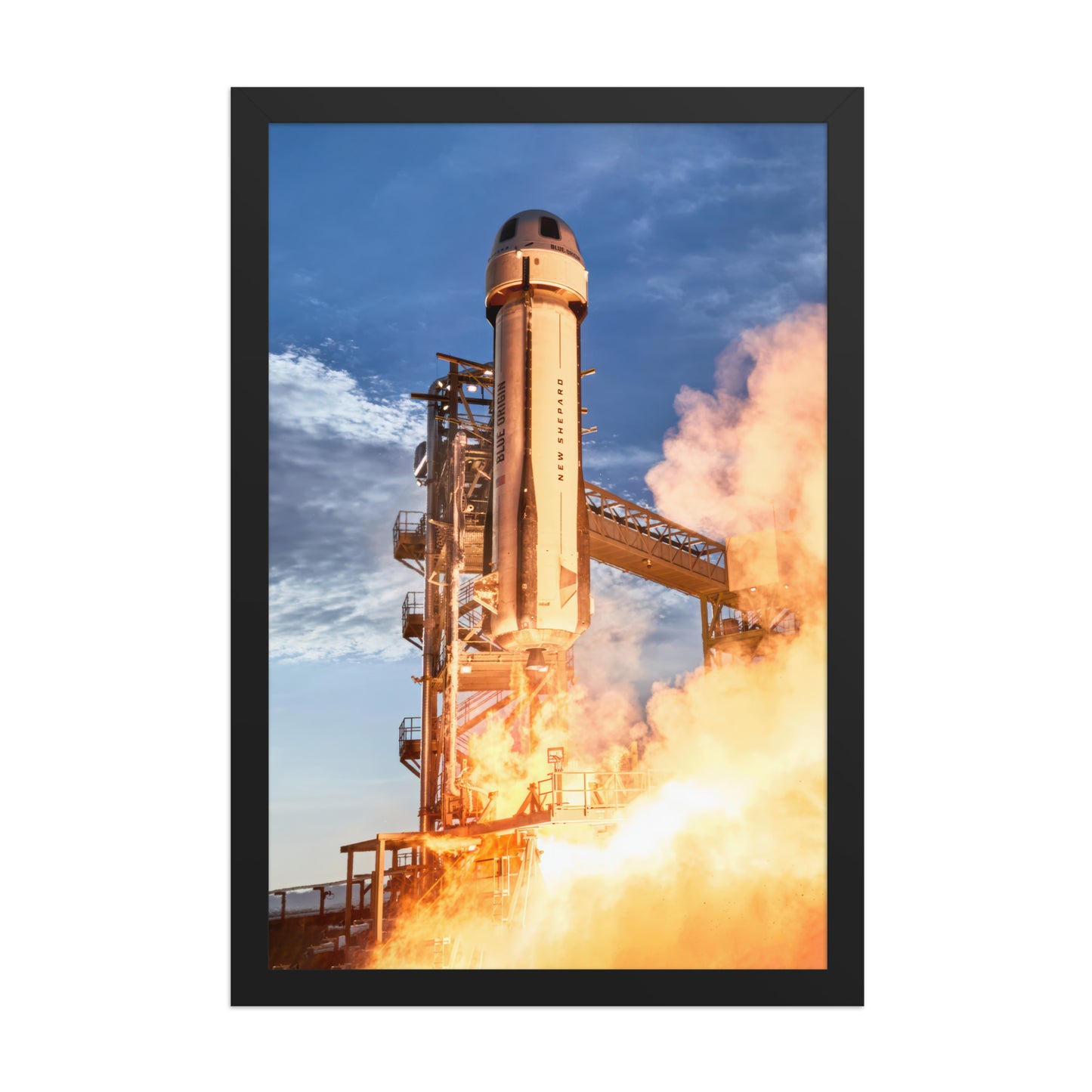 New Shepard Launch Canvas/Framed Print