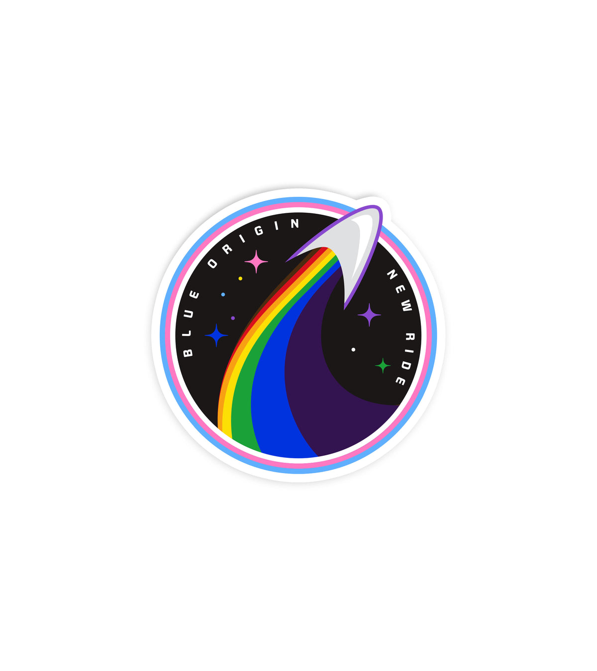 Blue Origin Sticker New Ride Sticker – Blue Origin Shop
