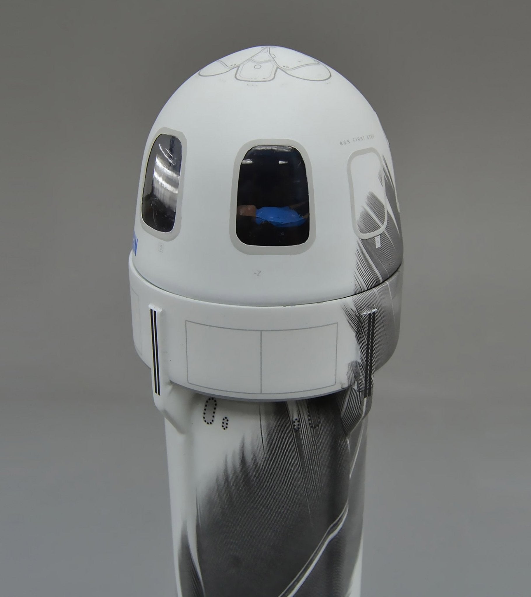 New Shepard 1/48th Scale - closeup of rocket capsule - Blue Origin Shop