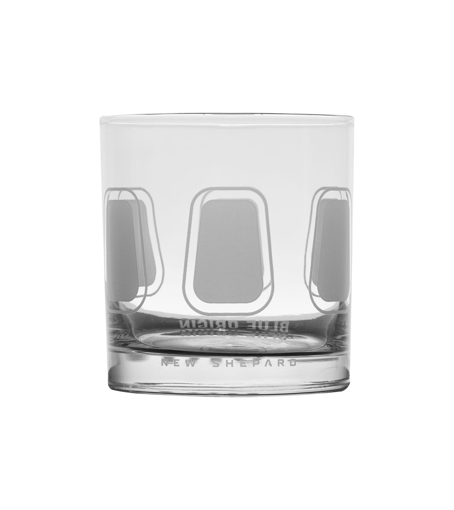 New Shepard Rocks Glass Set - back - Blue Origin Shop